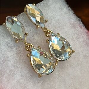 Crystal Clear Drop Earrings